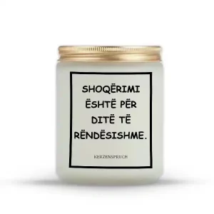 SHOQËRIMI ËSHTË PËR DITË TË RËNDËSISHME.