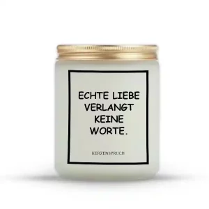 „ECHTE LIEBE VERLANGT KEINE WORTE.“