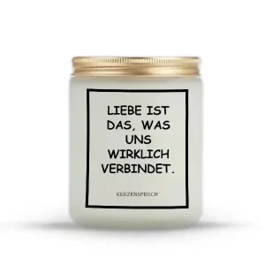 „LIEBE IST DAS, WAS UNS WIRKLICH VERBINDET.“