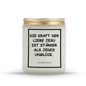 „DIE KRAFT DER LIEBE JESU IST STÄRKER ALS JEDES UNGLÜCK.“