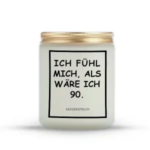„ICH FÜHL MICH, ALS WÄRE ICH 90.“