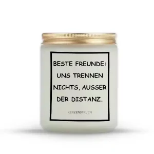 „BESTE FREUNDE: UNS TRENNEN NICHTS, AUSSER DER DISTANZ.“