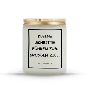 „KLEINE SCHRITTE FÜHREN ZUM GROSSEN ZIEL.“