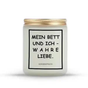 "MEIN BETT UND ICH – WAHRE LIEBE."