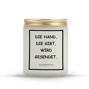 „DIE HAND, DIE GIBT, WIRD GESENDET.“