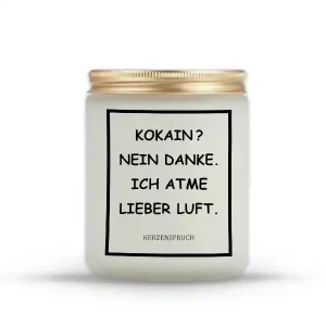 „KOKAIN? NEIN DANKE. ICH ATME LIEBER LUFT.“