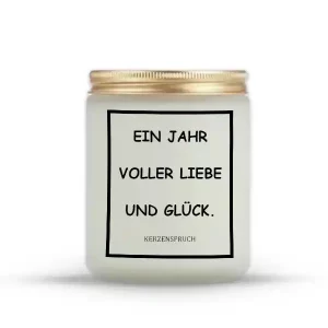 „EIN JAHR VOLLER LIEBE UND GLÜCK.“
