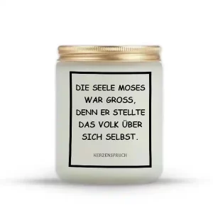 „DIE SEELE MOSES WAR GROSS, DENN ER STELLTE DAS VOLK ÜBER SICH SELBST.“