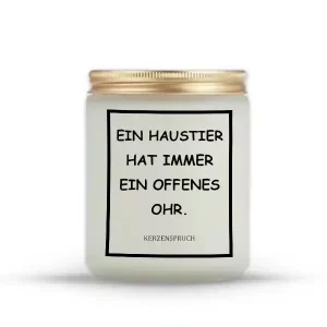 „EIN HAUSTIER HAT IMMER EIN OFFENES OHR.“
