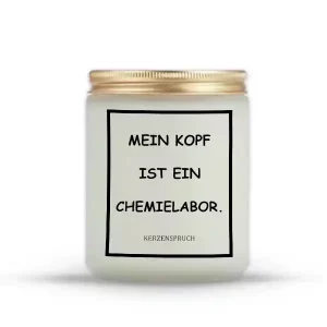 „MEIN KOPF IST EIN CHEMIELABOR.“