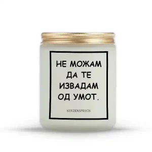 НЕ МОЖАМ ДА ТЕ ИЗВАДАМ ОД УМОТ.