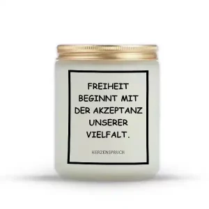 „FREIHEIT BEGINNT MIT DER AKZEPTANZ UNSERER VIELFALT.“