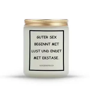 „GUTER SEX BEGINNT MIT LUST UND ENDET MIT EKSTASE.“
