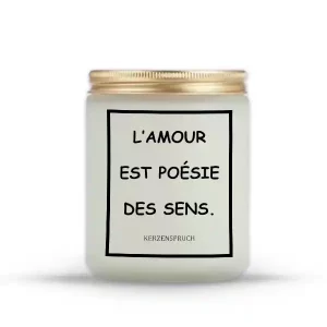 "L’AMOUR EST POÉSIE DES SENS."