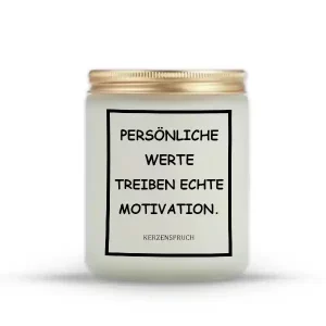 „PERSÖNLICHE WERTE TREIBEN ECHTE MOTIVATION.“