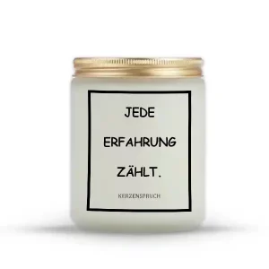 „JEDE ERFAHRUNG ZÄHLT.“