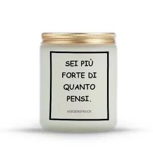 "SEI PIÙ FORTE DI QUANTO PENSI."