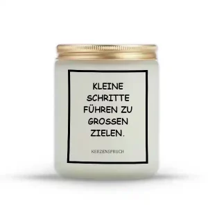 „KLEINE SCHRITTE FÜHREN ZU GROSSEN ZIELEN.“