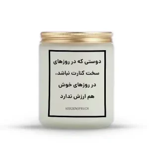 دوستی که در روزهای سخت کنارت نباشد، در روزهای خوش هم ارزش ندارد