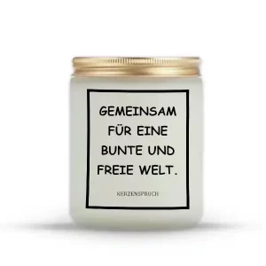 „GEMEINSAM FÜR EINE BUNTE UND FREIE WELT.“