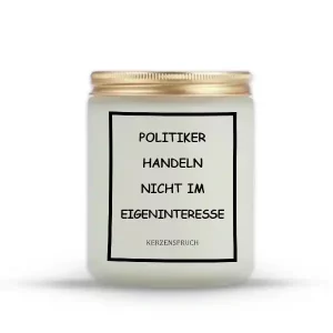 „POLITIKER HANDELN NICHT IM EIGENINTERESSE“