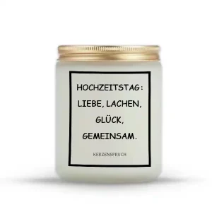 „HOCHZEITSTAG: LIEBE, LACHEN, GLÜCK, GEMEINSAM.“