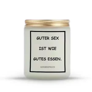 „GUTER SEX IST WIE GUTES ESSEN.“