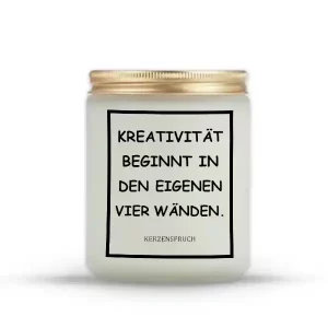 "KREATIVITÄT BEGINNT IN DEN EIGENEN VIER WÄNDEN."