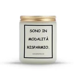 "SONO IN MODALITÀ RISPARMIO."