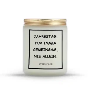 „JAHRESTAG: FÜR IMMER GEMEINSAM, NIE ALLEIN.“