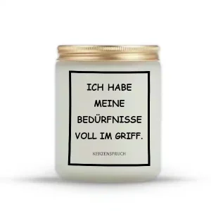 „ICH HABE MEINE BEDÜRFNISSE VOLL IM GRIFF.“