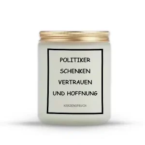 „POLITIKER SCHENKEN VERTRAUEN UND HOFFNUNG“
