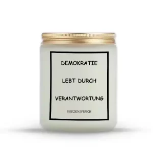 „DEMOKRATIE LEBT DURCH VERANTWORTUNG“