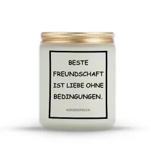 „BESTE FREUNDSCHAFT IST LIEBE OHNE BEDINGUNGEN.“