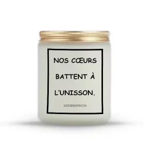 "NOS CŒURS BATTENT À L’UNISSON."