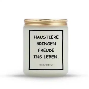 „HAUSTIERE BRINGEN FREUDE INS LEBEN.“