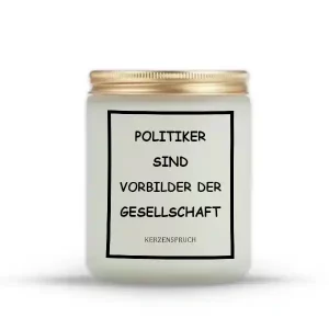 „POLITIKER SIND VORBILDER DER GESELLSCHAFT“