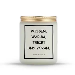 „WISSEN, WARUM, TREIBT UNS VORAN.“