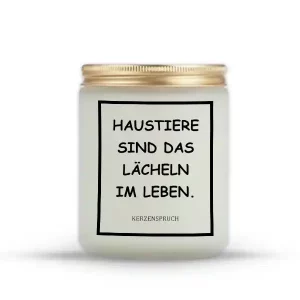 „HAUSTIERE SIND DAS LÄCHELN IM LEBEN.“