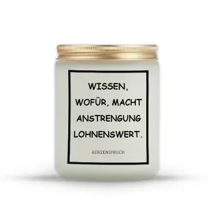 „WISSEN, WOFÜR, MACHT ANSTRENGUNG LOHNENSWERT.“