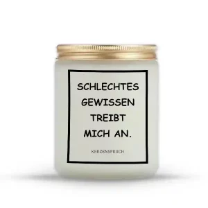 „SCHLECHTES GEWISSEN TREIBT MICH AN.“
