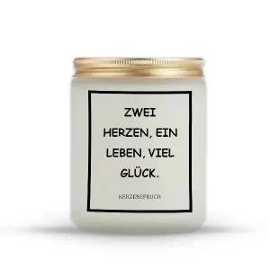 „ZWEI HERZEN, EIN LEBEN, VIEL GLÜCK.“