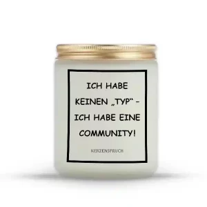 „ICH HABE KEINEN „TYP“ – ICH HABE EINE COMMUNITY!“