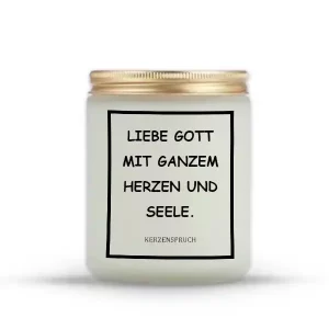 „LIEBE GOTT MIT GANZEM HERZEN UND SEELE.“