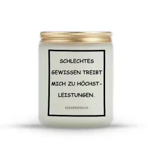 „SCHLECHTES GEWISSEN TREIBT MICH ZU HÖCHSTLEISTUNGEN.“
