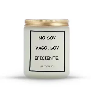 "NO SOY VAGO, SOY EFICIENTE."