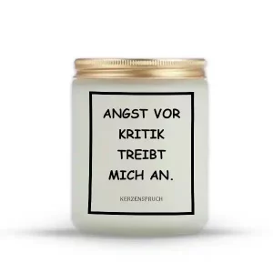 „ANGST VOR KRITIK TREIBT MICH AN.“