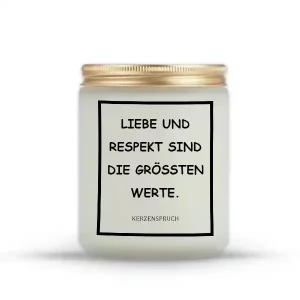 „LIEBE UND RESPEKT SIND DIE GRÖßTEN WERTE.“