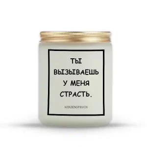 "ТЫ ВЫЗЫВАЕШЬ У МЕНЯ СТРАСТЬ."