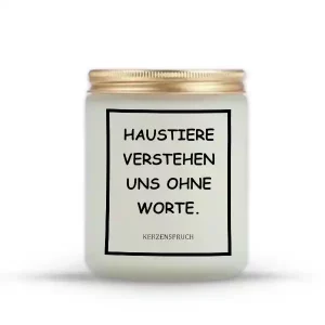 „HAUSTIERE VERSTEHEN UNS OHNE WORTE.“